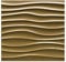 Eurodeco Gold 3D Panels PVC Plastic Panels Pack of 20 Wall Panels 50 cm x 50 cm Gaming Room Wall Ceiling 3D Look Wave Brushed PVC 3D Panels