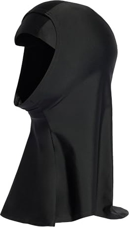 adidas Damen 3 Stripes Swim Hijab, Black, S