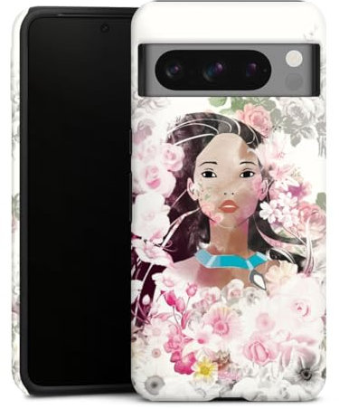 DeinDesign Panzer Handyhülle kompatibel mit Google Pixel 8 Pro robuste Outdoor Hülle Schutzhülle matt Pocahontas Disney Offizielles Lizenzprodukt