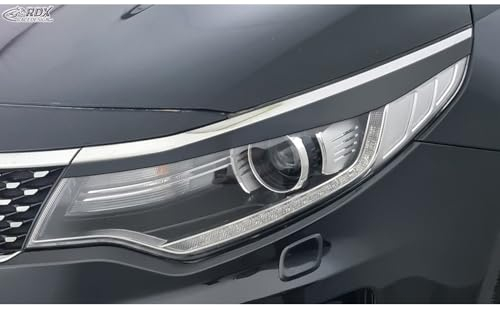 RDX Racedesign Scheinwerferblenden kompatibel mit Kia Optima (JF) 2015- (ABS)
