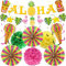 YBwanli 16 Stück Hawaii Party Deko, Aloha-Thema Dekoration für Sommerparty, Poolparty, Strand, Tiki-Bar/Cocktailbar – Tropische Beach-Party-Dekoration