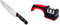 Arcos Cuchillo Chef 8 pulgadas Acero Inoxidable, Cuchillo cocina profesional multiusos para cortar carne y verduras, negro & Afilador Profesional con Mango Ergonómico