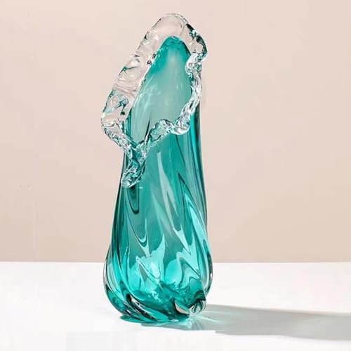 Scizorito Queen Crystal Vase, Light Luxury Style for Home Decor, Centerpiece, Office, Pampasgras, Dried Flowers, Flowers and Buds (Normal Vase)