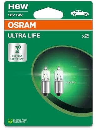 OSRAM ULTRA LIFE, H6W, Doppio Blister (2 lampade)
