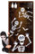 LOHAME Pancarta de esqueleto de Halloween para puerta, 180 x 90 cm, diseño de calavera de Halloween, decoración para Halloween, carnaval