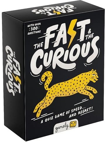 The Fast & The Curious | The brilliant quiz game of speed & regret | A family friendly party game for teens & adults | 3+ players | age 12+