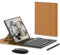Keyboard Case and Mouse Set with S Pen for Samsung Galaxy Z Fold 6 5G Keyboard + Mouse + Touch Pencil (Brown)