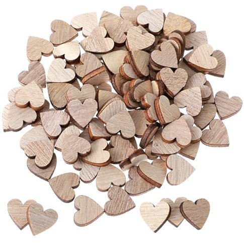 100 Stück Holzherz Deko Streudeko Holz Holzherzen Zum Beschriften Holzherzen Streudeko Holzherz Hochzeit Tischdeko Für Geburtstag Diy Handwerk Tischdeko Bilderrahmen Deko
