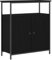vidaXL Sideboard Schwarze Eiche 70 x 30 x 80 cm Holzwerkstoff, Funktionales Sideboard, Moderne Aufbewahrung, Elegantes, rechteckiges Möbel für stilvolles Wohnen, urbaner Chic