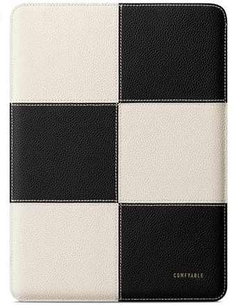 Comfyable Laptop Sleeve 14 Inch Precisely Compatible with MacBook Pro 14-inch M5 2025 M4 2024 M3 M2 Pro/Max M1 2021, Genuine Leather Protective Case Cover