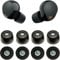 Memory Foam Eartips for Sony WF-1000XM5 WF-1000XM4 Earbuds Tips Replacement Fit in Charging Case Anti-Slip Soft Earphone Tips for WF-1000XM3 WF-SP900 WF-XB700 WI-1000X 4Pairs Black L