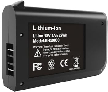 Gcbhfjrcyz Batterie Lithium-ION De Remplacement 4000 MAh BH50000, Compatible avec Hoover Linx L'aspirateur sans Fil (États-Unis)
