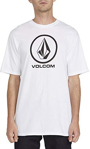 Volcom Herren Crisp Stone, kurzärmelig T-Shirt, Weiß, Groß