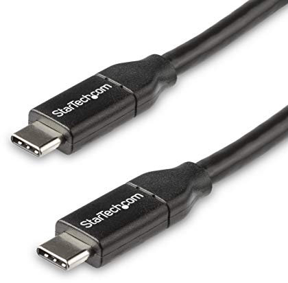 StarTech.com Câble USB-C vers USB-C avec Power Delivery 5A de 50 cm - Cordon USB 2.0 Type-C certifié USB-IF - Noir (USB2C5C50CM)