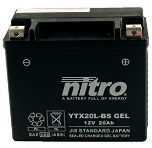 Batterie 12V 18AH YTX20L-BS Gel Nitro 51891 Rocket III Roadster ABS C20 13-17