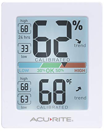 AcuRite Pro Humidity Meter & Thermometer with Touch Activated Backlight