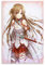 Sword Art Online Yuuki Asuna Anime-Poster 1 Leinwand-Kunst-Poster und Wandkunst-Bilddruck, modernes Familien-Schlafzimmer-Dekor-Poster, 30 x 45 cm