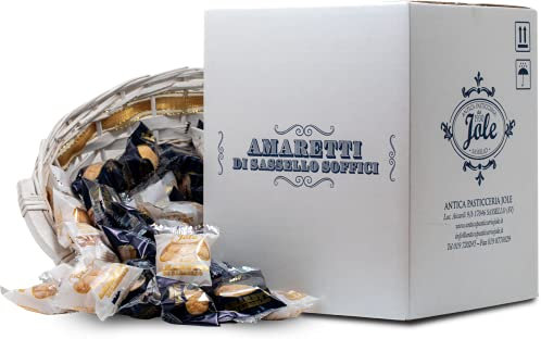 AMARETTI DI SASSELLO TRADIZIONALI SOFFICI INCARTO RAVIOLO 2000 gr Lavorati a mano