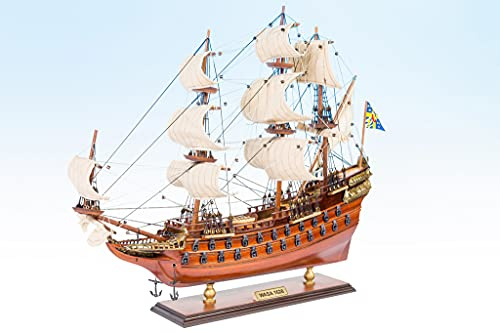 Seacraft Gallery Schwedisches Modellschiff Wasa (Vasa) 49,5 cm - fertig montiertes Modellschiff - Holzschiff Modell Dekor - Schwedische Marinegeschichte - Modell Marine Schiffe