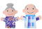 Alipis Handpuppe Oma 2 Handpuppe Familienmitglieder Puppen Plüsch Handpuppen Großeltern Großvater Großmutter Handpuppen zum Geschichtenerzählen Unterricht Vorschule Rollenspiel Oma Opa Figuren