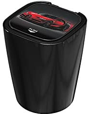 YANAIL Automotive Metall Aschenbecher, Tragbarer Aschenbecher mit Deckelfilter und abnehmbarem Feuerzeug, Edelstahl USB Netzteil für einfache Reinigung