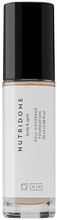 NUTRIDOME Body & Spirit Gesichtsgrundierung Foundation 04 Beige 30 ml - Deckende in Flüssigkeit für Gemischte Mischhaut Reife Fettige Trocken, Fluid Deckend für Gesicht, Make-up Makiage Tönungscreme