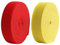 Helweet Nähen Elastisches Band, Gummiband, Elastisch Band, Flaches Elastisches Band, Zum Nähen von Hosen, Ärmeln, Handschuhen, Mützen, 2 Stück, Rot + Gelb