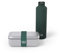 monbento - Jungle Lunchbox Set - Metall brotdose MB Sense, Isotherme Wasser Flasche MB Steel 500ml - Natur Muster - BPA Frei - Grün