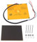 Piatto riscaldato per stampante 3D Rivestimento microporoso Substrato in alluminio Letto riscaldato Spessore 1,5 mm con vite di livellamento guarnizione 8,7 x 8,7 pollici 12v