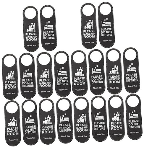STOBOK 2pièces Panneau De Porte Double Face Do Not Disturb Signe Accroche Porte Pour Hôtel Et Établissements Élégant Et Pratique