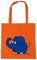 Logoshirt® Die Sendung mit der Maus I Elefant I Happy I Baumwolltasche I orange I Lizenziertes Originaldesign