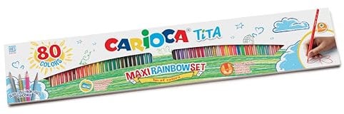 Carioca Tita Buntstifte Maxi Regenbogen Set 80er