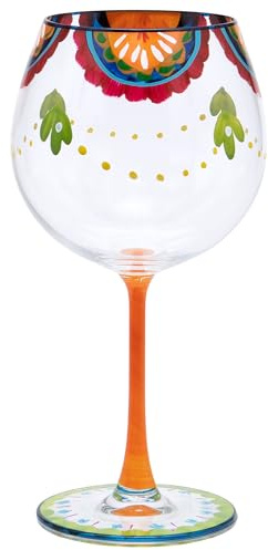 Maturi Vaso de ginebra pintado a mano, 625 ml, en caja de regalo