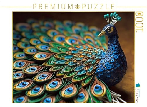 CALVENDO Puzzle EIN Motiv aus dem Kalender Tierwelt mit Quilling | 1000 Teile Lege-Größe 64 x 48 cm Foto-Puzzle für glückliche Stunden
