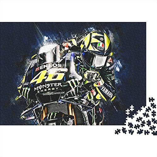 Puzzle 1000 Teile Motogp Puzzle Für Erwachsene,Puzzle Mit Motocross Motorcycle-Motiv,Kann Als Heimdekoration Verwendet Werden 1000pcs (75x50cm)