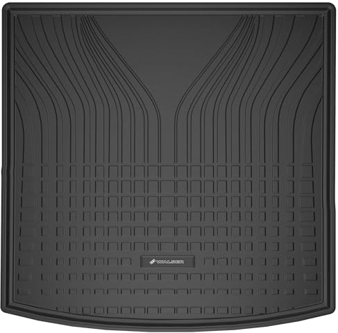 WALSER Premium Kofferraumwanne für Skoda Kodiaq 10/2016-Heute, 100% passgenaue Kofferraum Schutzmatte - Made in EU, robuste Antirutschmatte Auto, Antirutschmatte Kofferraum