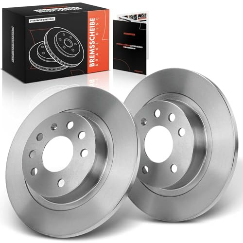 Frankberg Bremsscheibensatz inkl. 2x Bremsscheiben Hinten Voll Ø278mm | Kompatibel mit Signum Z03 Vectra C CC Z02 Vectra C Caravan Z02 Replace# 93171848