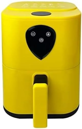Friggitrice ad Aria Senza Olio per Uso Domestico Friggitrice ad Aria di Grande capacità Friggitrice ad Aria Intelligente Multifunzionale Friggitrice E Girarrosto Elettrica Small Touch,Giallo