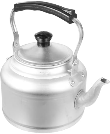 Mikinona Tetera Doméstica De Té Hervidor De Agua Recipiente Para Hervir Agua Tetera Retro Olla De Agua Caliente Olla De Agua Hirviendo Recipiente Para Hervidor Tetera De Aluminio