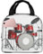 QGWDYYJQ Cooles Drum-Set bedruckte tragbare Lunchtasche, Lunch-Organizer, isolierte/gekühlte Lunchbox