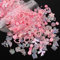 3D Nail Charms, 400pc Multi Shapes Flower Bow Bear Moon Heart Nail Art Decorations, Resin Charms for DIY Crafts & Jewelry Accessories (Pink+Aurora)