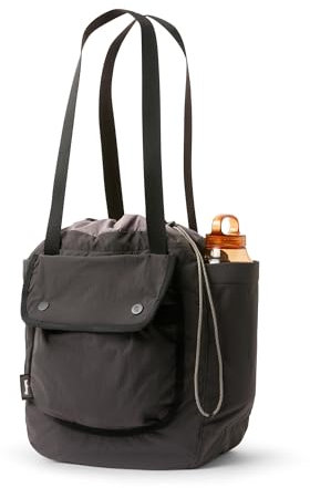 Bellroy Cinch Tote (16 liter lightweight tote bag with external organization, pop pockets, a luggage pass-through, and effortless draw-cord closure) - Charcoal