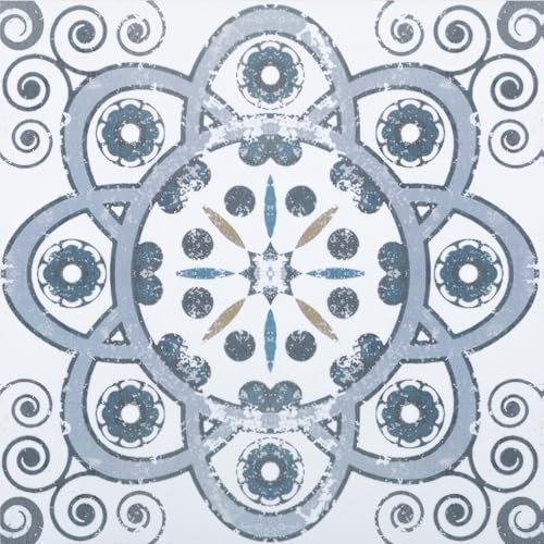 Peel and Stick Floor Tiles Self Adhesive Vinyl Flooring for Bathroom Kitchen Living Room, Waterproof PVC Stick on Floor Tiles Easy to Use 30x30cm 20pcs 1.5mm