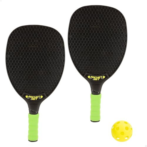 ColorBaby Fun Area Set Raquetas Playa, 2 Palas y 1 Bola, Pelota de Ø7 cm, Juegos para niños Exterior, Juguete Infantil niño, Juego Entrenamiento, Juguetes Verano, +3 años (47682)