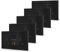 JIMEIDA 5 Pack Black Double Switched Socket 20W Fast Charging 13 Amp with USB-A And Type-C Charging Ports Crystal Wall Outlet Power Socket 146mm*86mm