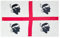 Grande Bandiera da Esterno 225x150 cm Bandiera Balcone Rinforzato e 2 Occhielli Metallici Bandiera XL (Sardinia, 225x150 CM)