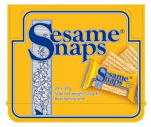 Classic Nutty Crunch with Sesame Seeds - 24 x 30g | Nutritious Snack | Gluten-Free & Vegan | Deliciously Sweet and Crunchy | On-The-Go Snack