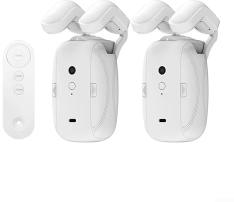 Cloudpower Apri tende automatico intelligente, con telecomando elettrico, per casa e ufficio (2 pali romani)