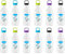 Acan Tradineur - Pack de 12 botellas de plástico con asa, modelo To Go, reutilizables y reciclables, agua, senderismo, camping, fabricadas en España - 500 ml - Color aleatorio