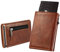 TTSTOIEE Portefeuille-Homme, Portefeuilles et Porte-Cartes Homme, Porte-Cartes d'identité pour Hommes, Portefeuille Mince, Porte-Cartes de Crédit Portefeuille avec Fente de Pièce, Couleur Café